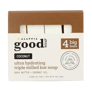 Alaffia Good Soap Coconut 4-Pack