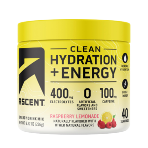 Ascent Clean Hydration + Energy - Raspberry Lemonade
