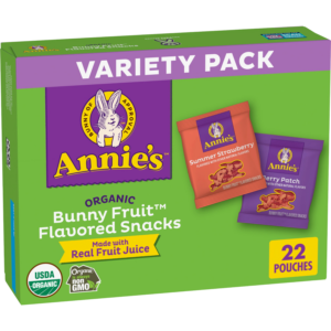 Organic Bunny Fruit Snacks Variety Pack