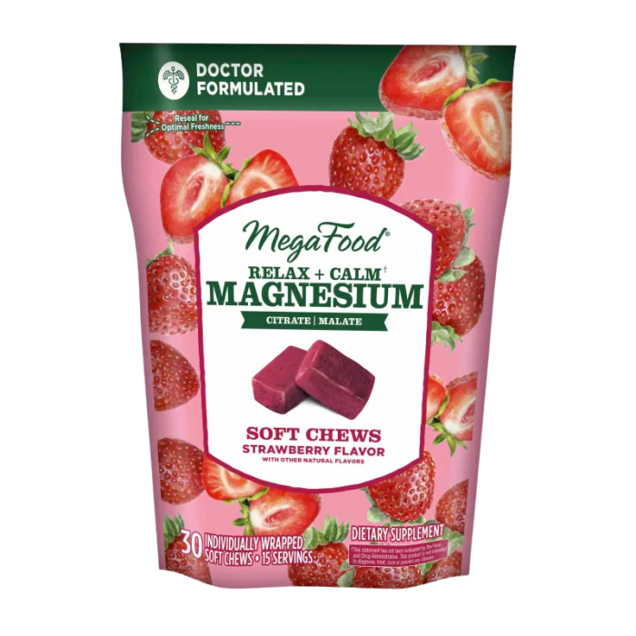 megafood straw magnesium relax chews