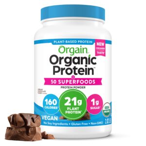 Orgain Organic Vegan 21g Protein + 50 Superfoods Powder - Chocolate