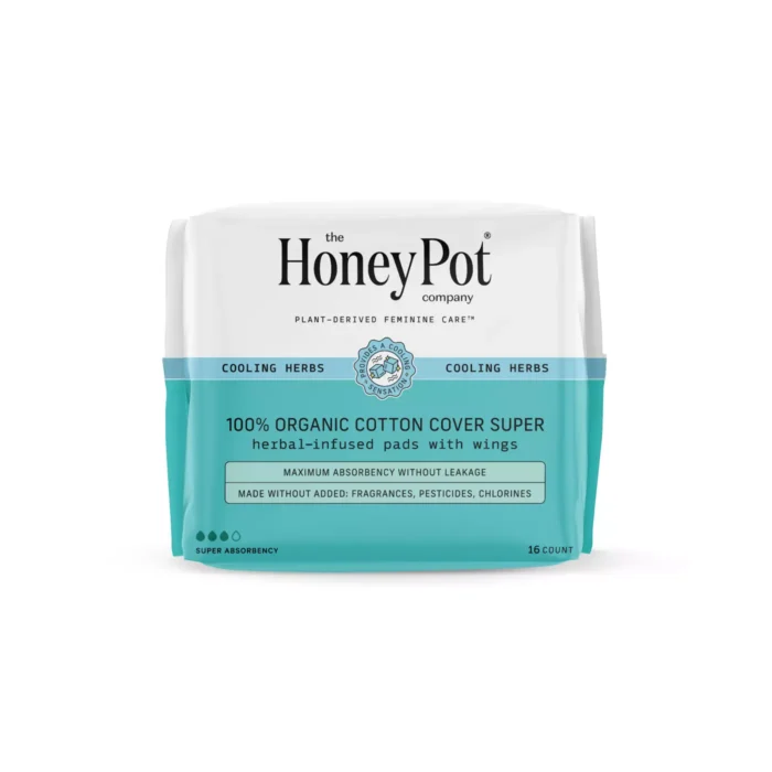 010322018-Honey Pot Organic Cooling Herbal Infusion Super Pads Honey Pot Organic Cooling Herbal Infusion Super Pads