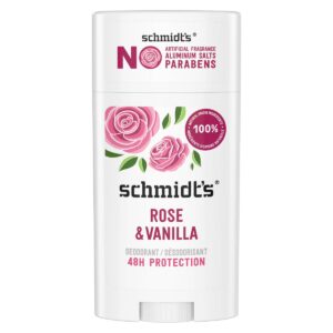 Schmidt's Rose + Vanilla Aluminum-Free Natural Deodorant Stick