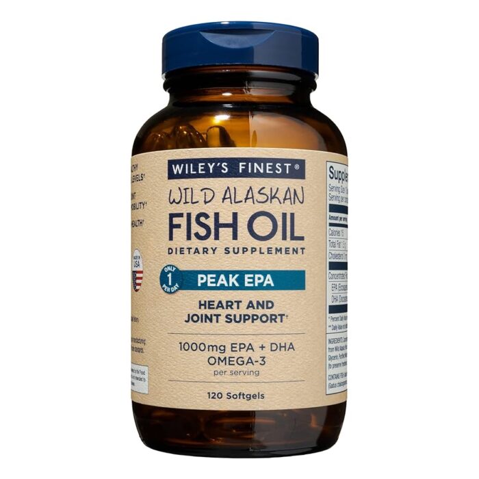 Wiley’s Finest Wild Alaskan Fish Oil Peak EPA Wiley's Finest Wild Alaskan Fish Oil Peak EPA