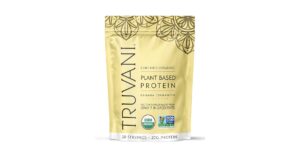 Truvani Organic Plant Based Protein Powder Banana Cinnamon