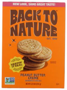 Back To Nature Peanut Butter Creme Cookies
