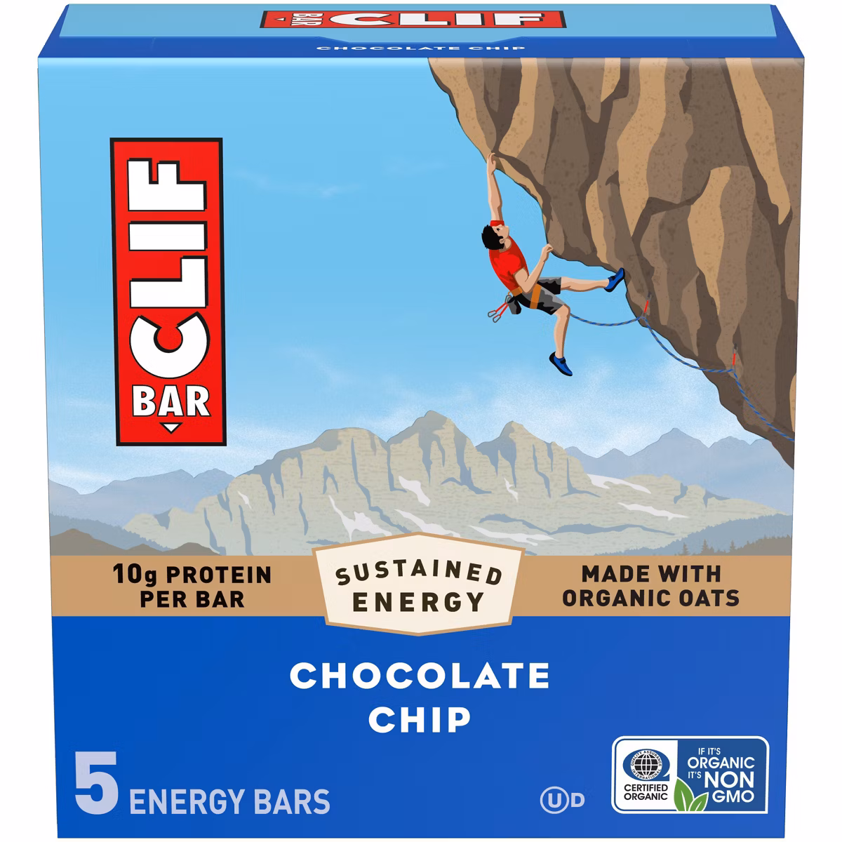CLIF Bar Chocolate Chip Energy Bars CLIF Bar Chocolate Chip Energy Bars