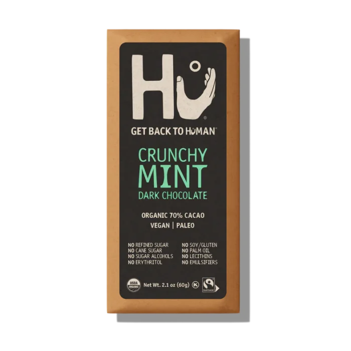 Hu® Crunchy Mint Dark Chocolate Bar Hu® Crunchy Mint Dark Chocolate Bar