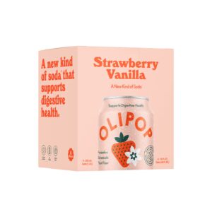 Olipop Strawberry Vanilla Prebiotic Soda