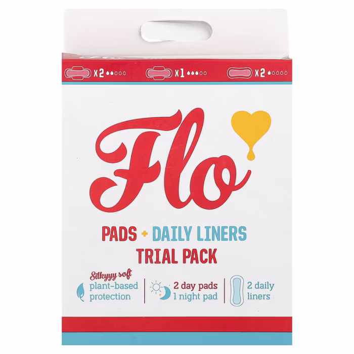 Here We Flo Pads + Daily Liners Trial Pack