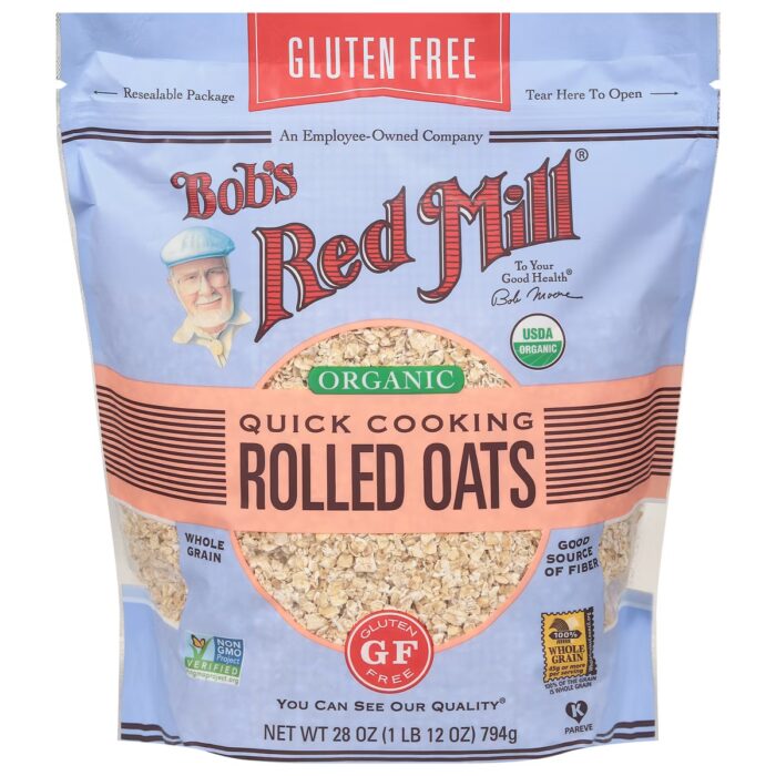 Bob’s Red Mill Organic Quick Cooking Rolled Oats Bob's Red Mill Organic Quick Cooking Rolled Oats