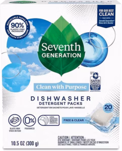 Seventh Generation Fragrance Free Dishwasher Detergent Packs