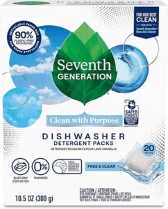 Seventh Generation Fragrance Free Dishwasher Detergent Packs
