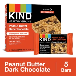KIND Healthy Grains Energy Peanut Butter Dark Chocolate