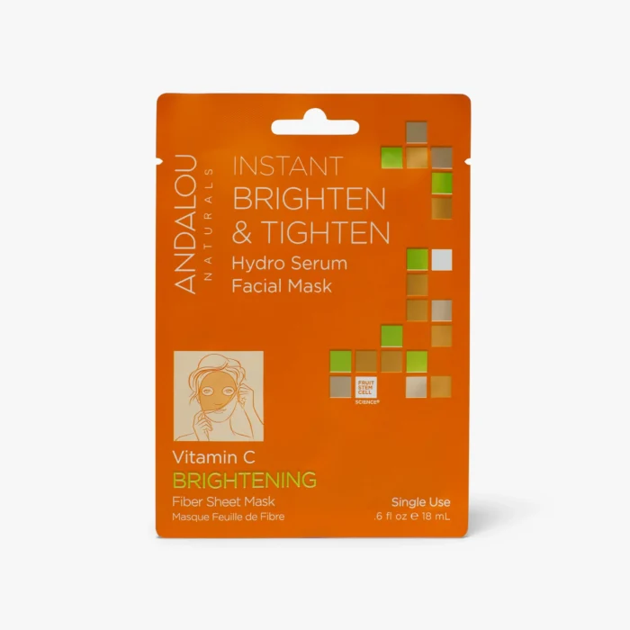 Andalou Naturals Brighten & Tighten Hydro Serum Facial Sheet Mask Andalou Naturals Brighten & Tighten Hydro Serum Facial Sheet Mask
