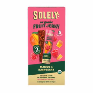 Solely Mango and Raspberry Fruit Jerky