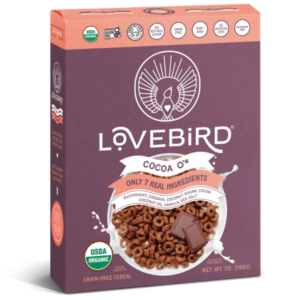 Lovebird Cocoa O's Organic Grain-Free Cereal