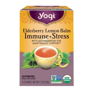 Yogi Tea Elderberry Lemon Balm Immune + Stress