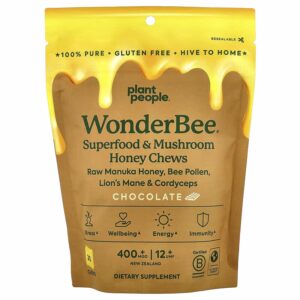 Plant People WonderBee Superfood & Mushroom Honey Chocolate Chews