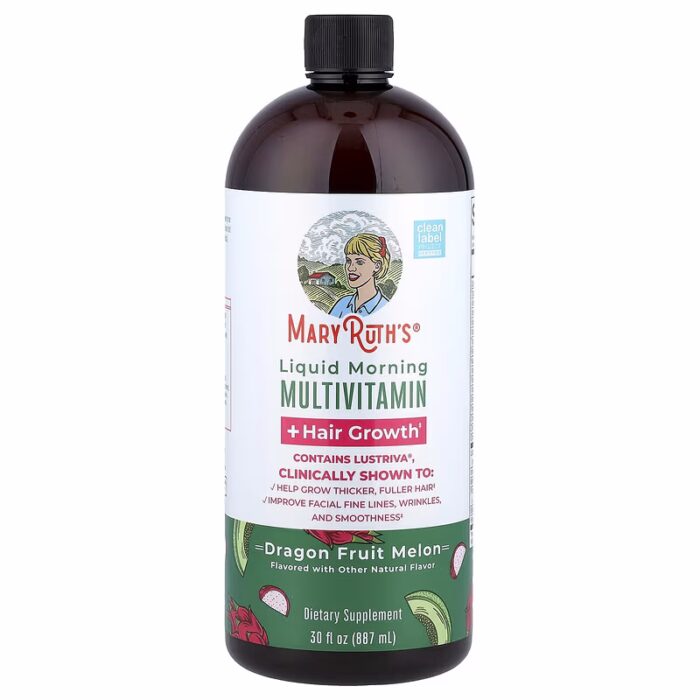 MaryRuth's Dragon Fruit Melon Liquid Morning Multivitamin + Hair Growth