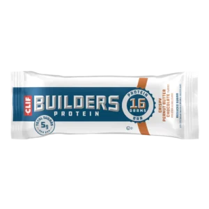 CLIF BUILDERS Reduced Sugar Crispy Peanut Butter Chocolate Sugar 16g Protein Bar