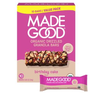 MadeGood Birthday Cake Flavor Granola Bars