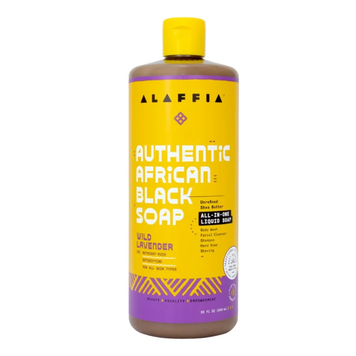 Alaffia Authentic African Black Soap Wild Lavender