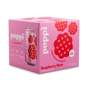 Poppi Raspberry Rose Prebiotic Soda