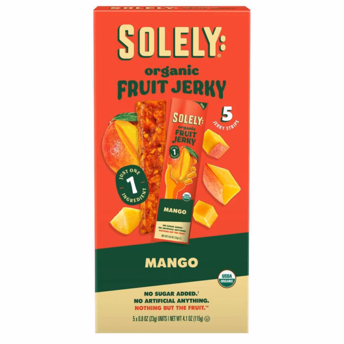Solely Mango Fruit Snack Jerky Solely Mango Fruit Snack Jerky
