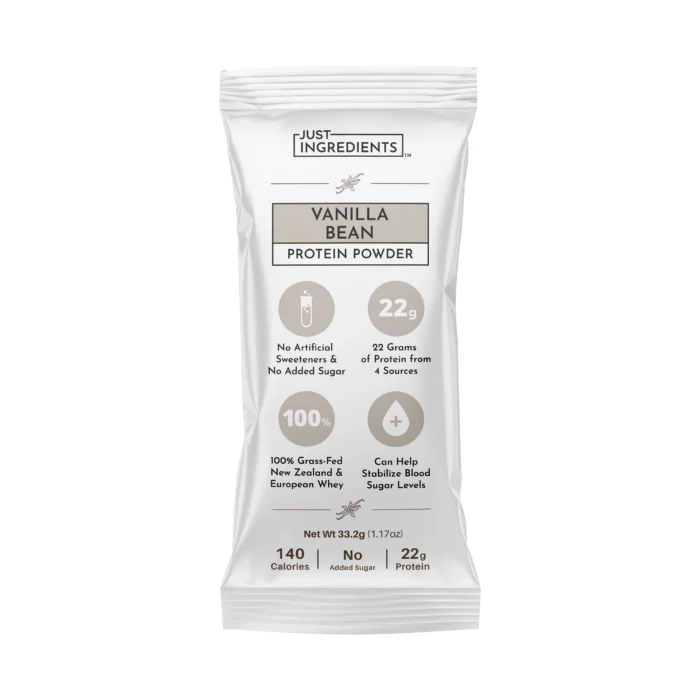 Just Ingredients Vanilla Protein Powder Packets