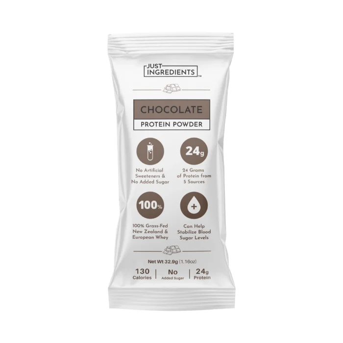 Just Ingredients Chocolate Protein Powder Packets