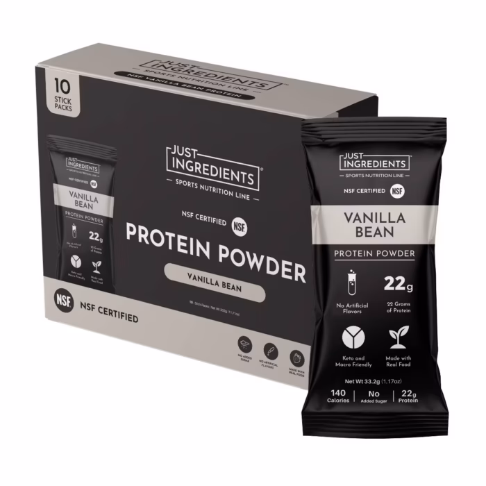 Just Ingredients Vanilla Protein Powder Packets