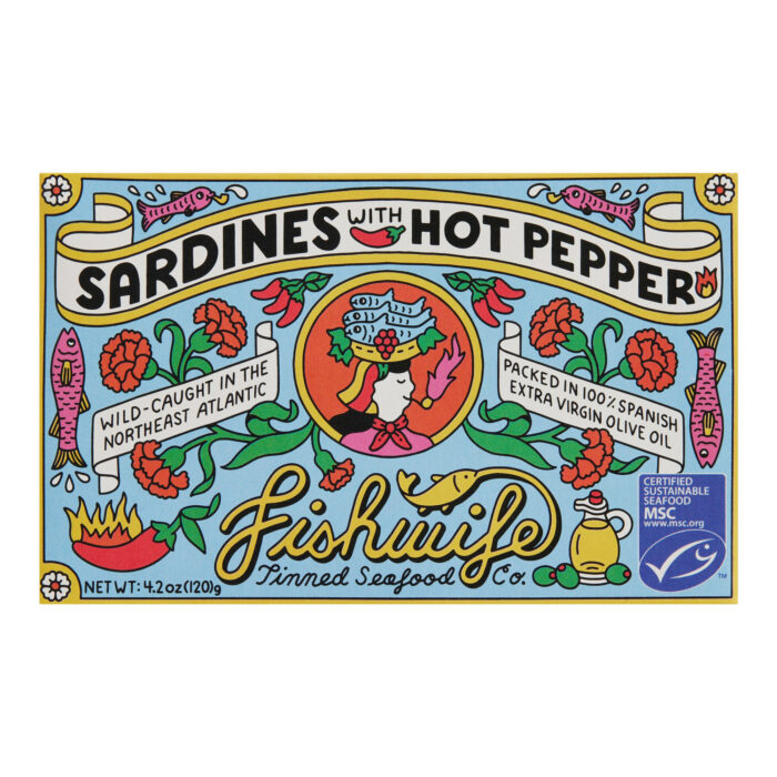 Fishwife Sardines with Hot Peppers in Olive Oil