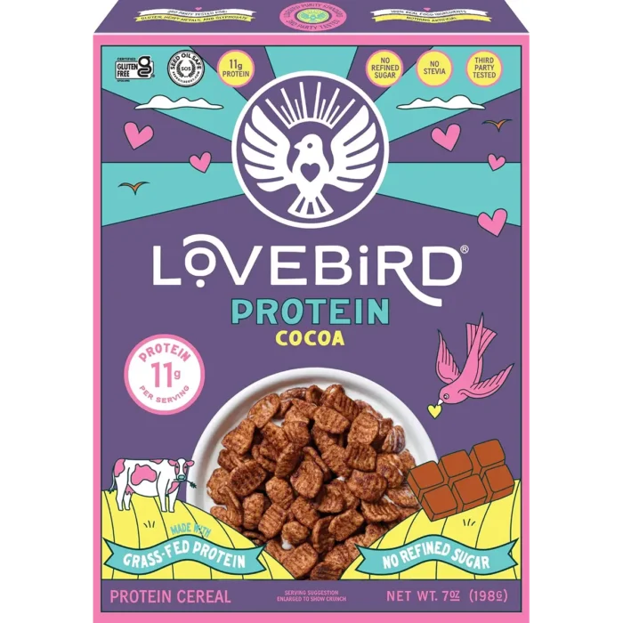 Lovebird Organic Cocoa Protein Cereal Lovebird Organic Cocoa Protein Cereal