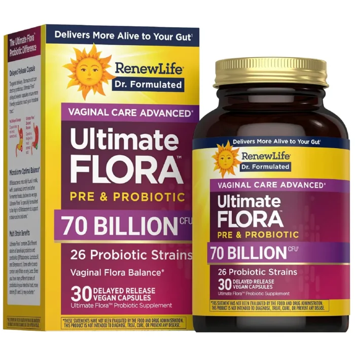 Renew Life Ultimate Flora Probiotics for Women 70 Billion CFU